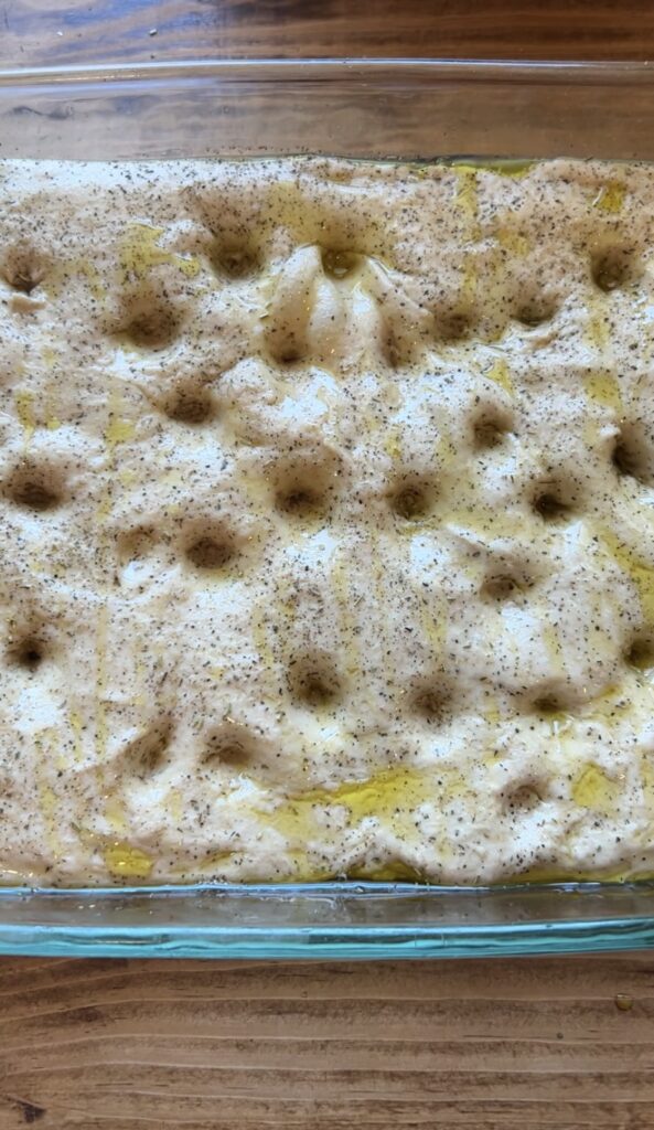fresh milled focaccia